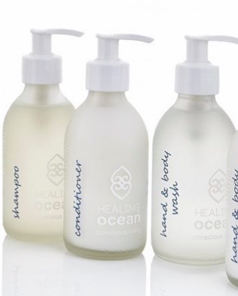 Healing Ocean Shampoo white glass 200ml